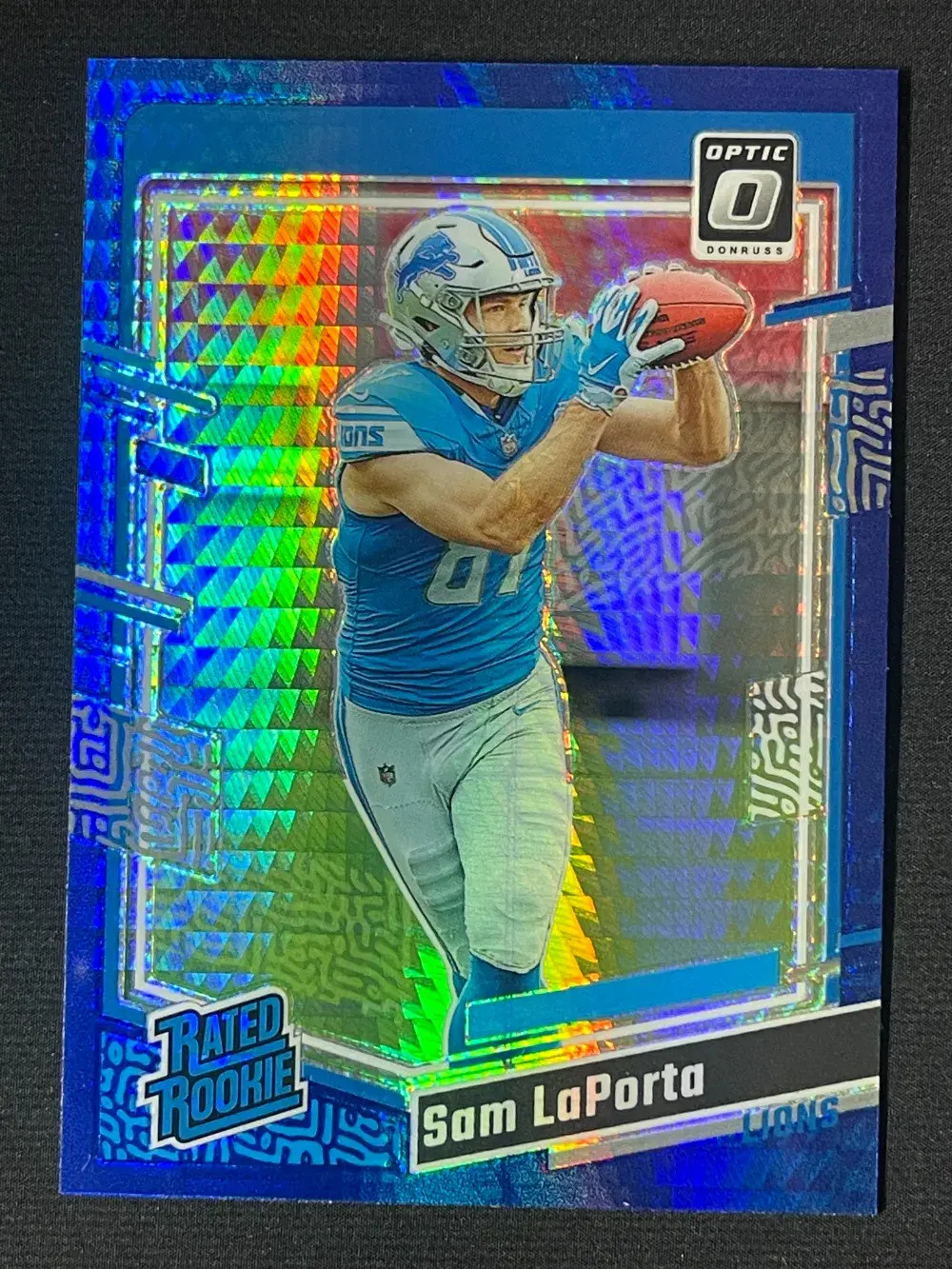 2023 Panini Optic Rated Rookies Blue Hyper Prizm RC #237 Sam LaPorta -lyh YT92