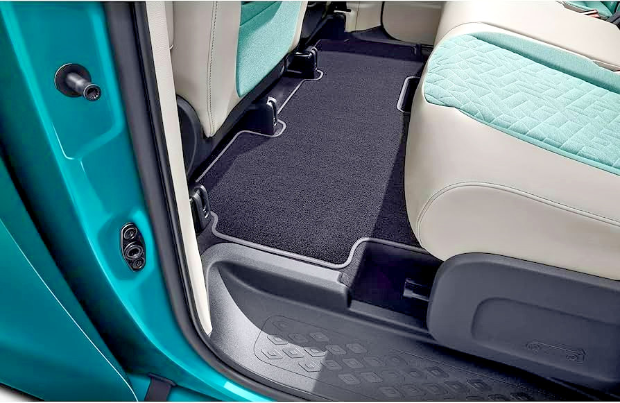 1T3061273 WGK VW ID BUZZ SECOND SEAT ROW FLOOR MAT CARPET BLACK