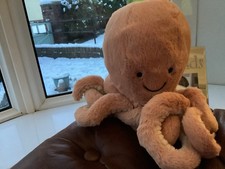 Jellycat Peach I Am Little Odell Octopus Plush Soft Toy Brand New Tags Rare Sea