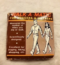  Vintage Pedometer "Walk-A-Matic for Joggers and Walkers" Japan 1985