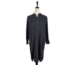 Billy Reid Women’s Shirt Dress Long Sleeve Henley Button Minimalist Italy XS