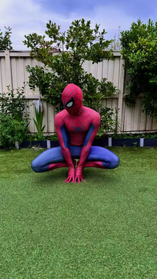 Spider Hero Cosplay Anzug Herren Rot Zentai Kostüm Ganzkörper Superhelden Outfit ''