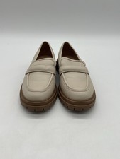 Madewell The Corinne Women s Sz 7 True Beige Leather Lugsole Penny Loafers Shoes