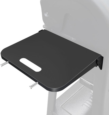 Foldable Side Shelf for Weber Searwood 600 & 600XL Grill, Black Powder Coated Me