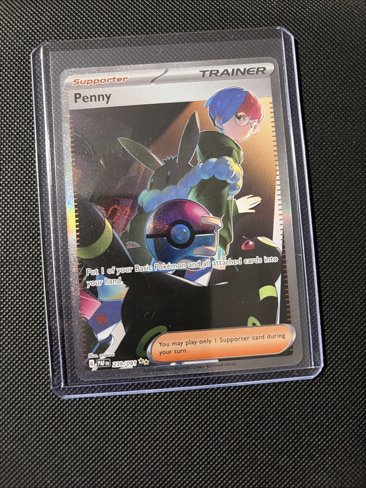 Penny Holo Special Illustration Rare SV: Paldean Fates 239/091 HP aspara