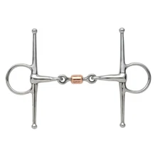 Full Cheek Snaffle Bit With Copper Peanut Stainless steel for Horse