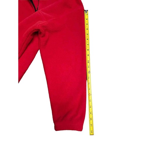 Pullover in pile Alpine Tek manica lunga rosso taglia media - Foto 9 di 12