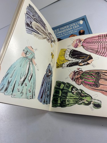 Vintage 70er Jahre Mode Papier Puppen Bücher Götter Damen Buch Edwardian Ära ungeschnitten Neu aus altem Lagerbestand - Bild 9 von 10