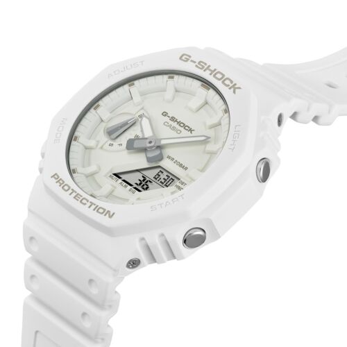 Casio G-SHOCK GA-2100-7A7 GA21007A7 ANA-DIGI White Quartz Mens Watch - Picture 6 of 9