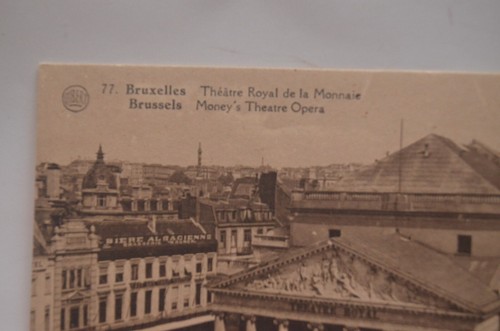 The Royal Theatre of La Monnaie Opera House in Brussels, Belgium Postcard. - 第 3/4 張圖片