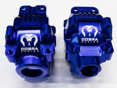 Cobra Racing Differential housing Front + Rear fit Traxxas Slash Rustler 4x4 4WD
