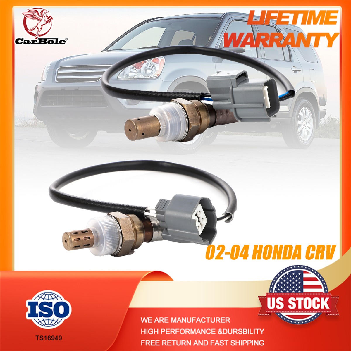 O2 Sensor Flange Pipe Air Fuel Ratio Sensor With Flange Walker Products 350-64057 Oxygen O2 ...
