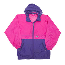 Vintage K-way Windbreaker Jacket Pink 90s Colourblock Womens Xl