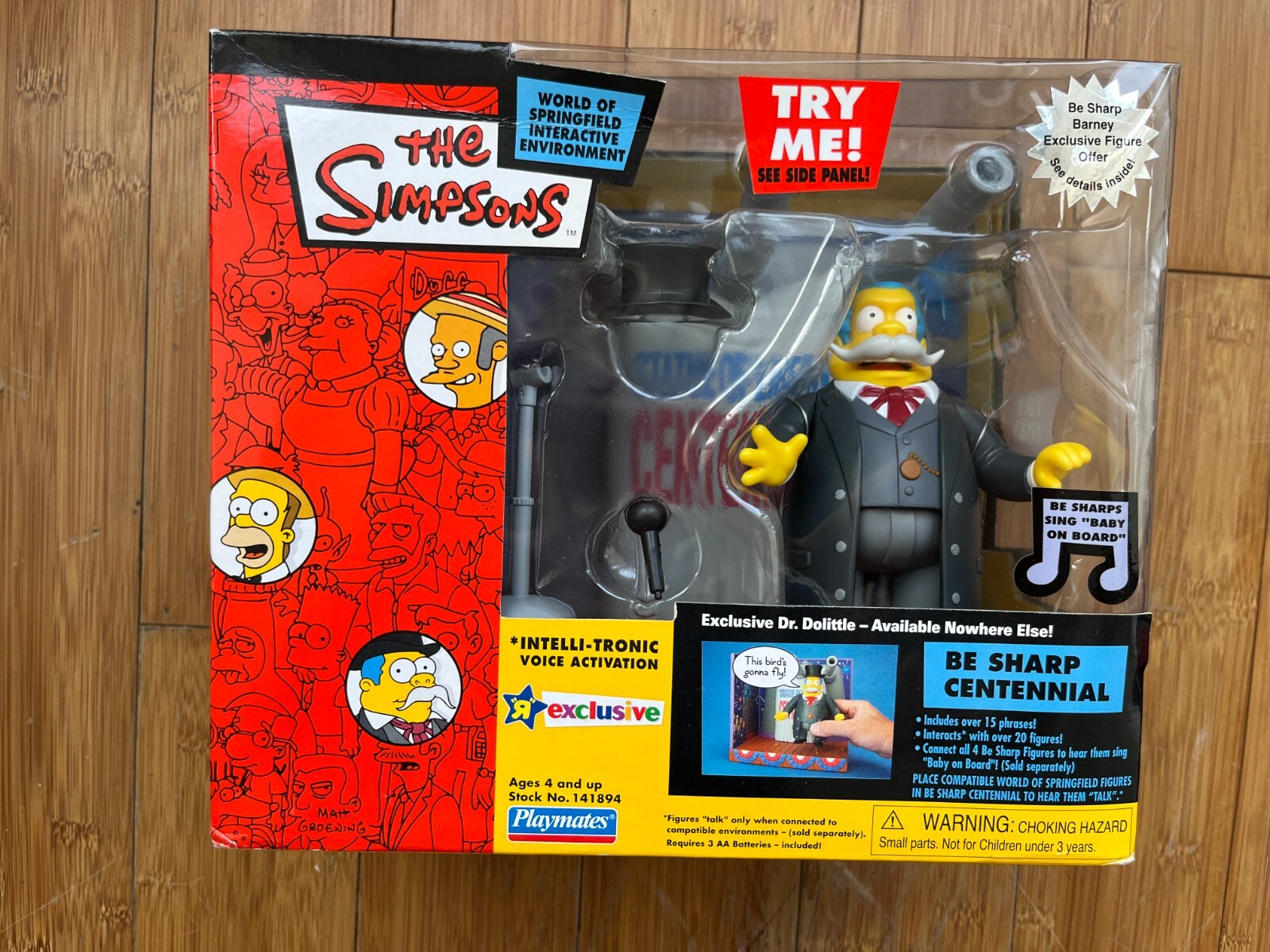 WOS PLAYMATES INTERACTIVE THE SIMPSONS ENVIRONMENT BE SHARP CENTENNIAL FIGURE