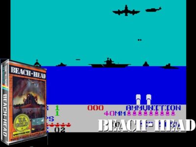 Sinclair ZX Spectrum 48K Game - BEACH HEAD - US Gold - Tested - Classic