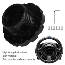 Steering Wheel Adapter Black Precise Replacement For Thrustmaster T300 T500 PCD