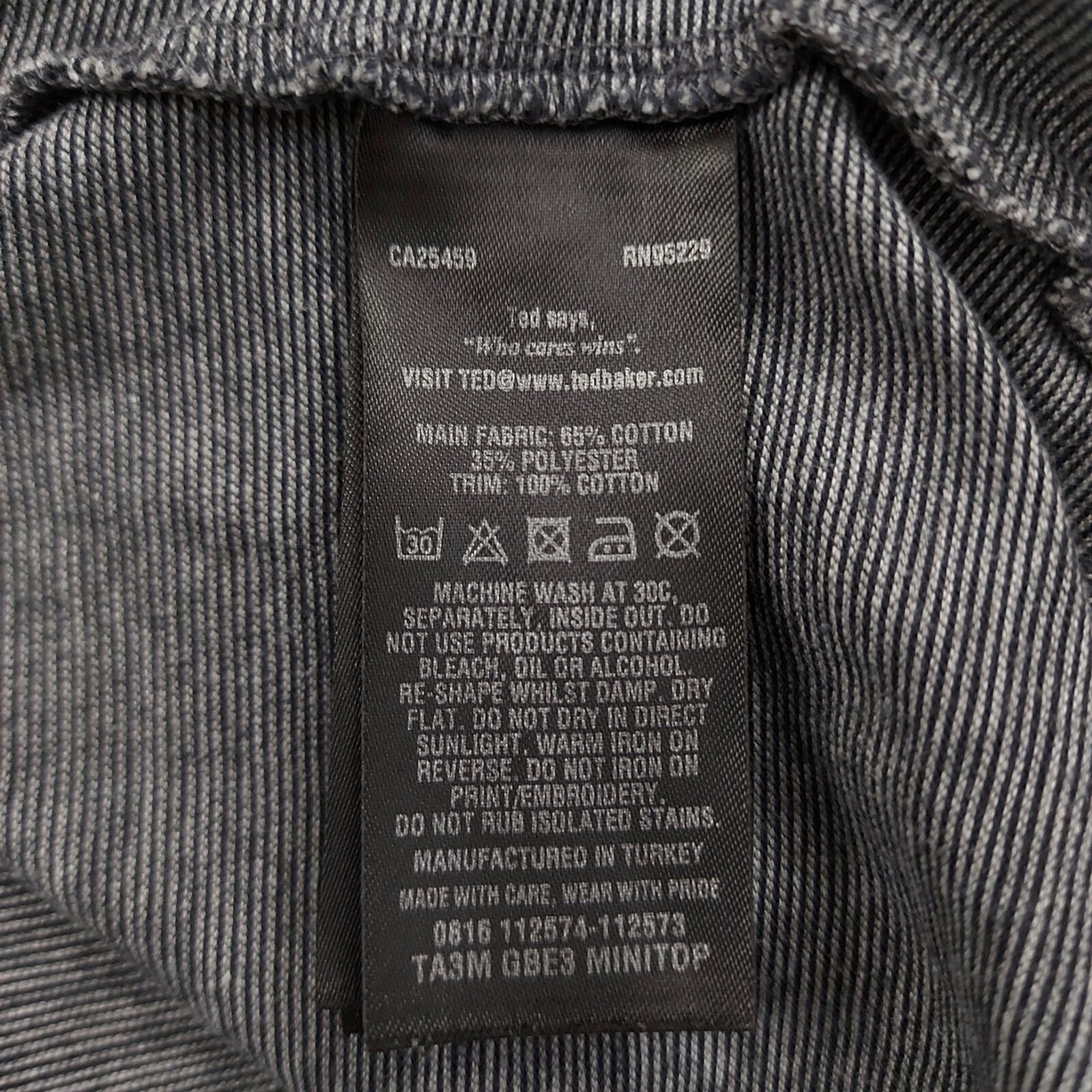 Ted Baker London Sweater Mens 6/L Gray Long Sleeve Crew Neck Pullover Golf