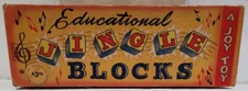 Vintage Educational JINGLE BLOCKS Jingle Joy Toys 1947 Used