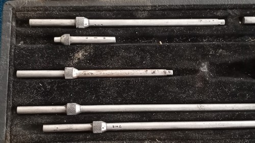 Vintage L.S. Starrett Solid Rod Inside Micrometer Set. - Picture 4 of 9