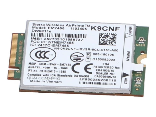 Dell K9CNF DW5811e E5270 E7270 E7370 E7470 Sierra Wireless AirPrime WWAN Modem