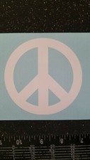 Peace Sign Sticker Vinyl Decal - Love Symbol Car Window Bumper Hippie Laptops