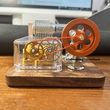 Mechanical Music Box Mini Hot Air Stirling Engine Model Kit Physical STEM Teach