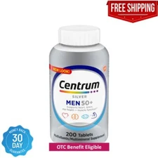 Centrum Silver Men'S 50+ Multivitamin,Vitamin D3, B-Vitamins, Zinc - 200 Tablets