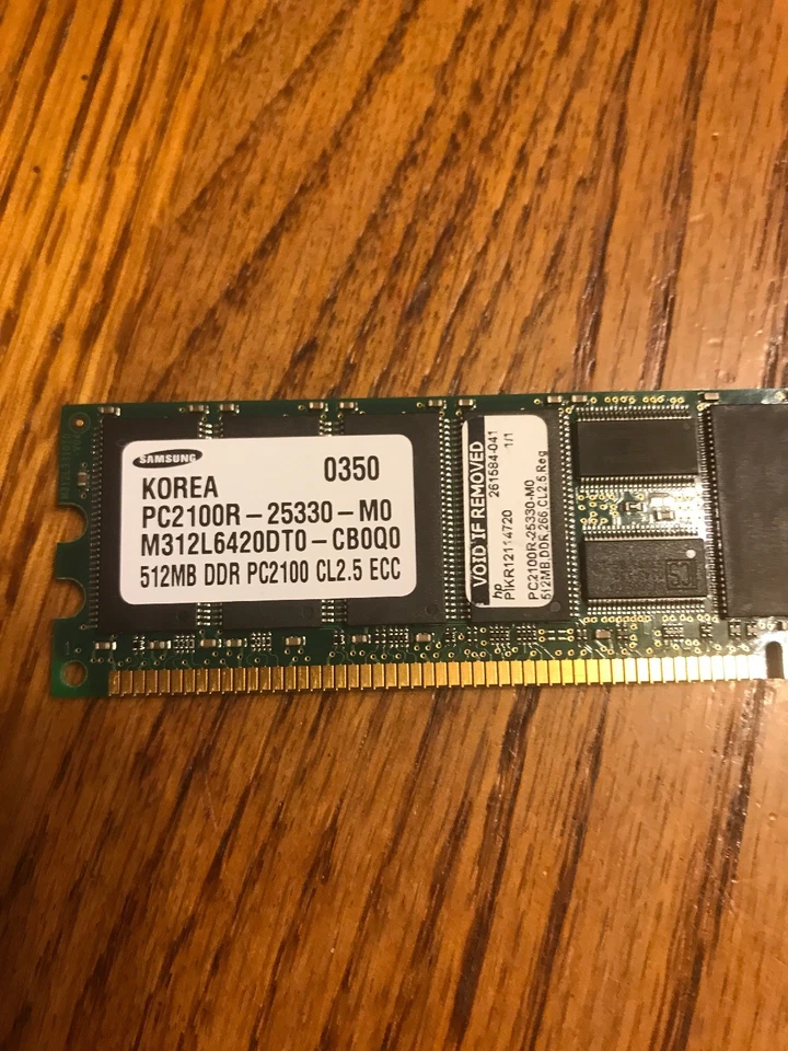 Samsung PC2100R-25330-M0 M312L6420DT0-CB0Q0 512MB PC2100 CL2.5 Ships N 24h - Image 3 of 4