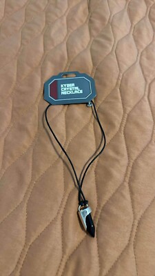 Disney World Star Wars Galaxy s Edge Black Kyber Crystal Necklace Dok-Ondar's