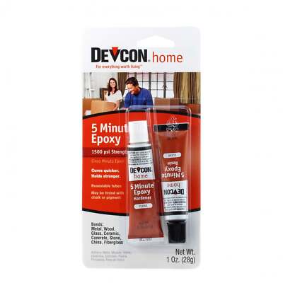 Devcon 20545 5 Minuten Epoxidkleber hochfest & schnell aushärtend 28 ml (1 Unze)