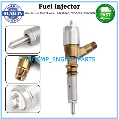 20-0690 10R-7673 C6.6 Fuel Injector For CAT D5R LGP D5R XL D6N TRACTOR 2645A749