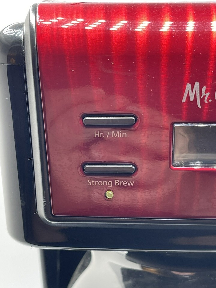 Mr. Coffee BVMCKNX26 Coffee Maker 12 Cup Red ALL FUCTIONS TESTED