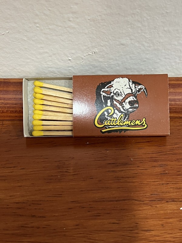 Vintage Cattlemens Restaurant Reno Nevada Matchbox Never Used