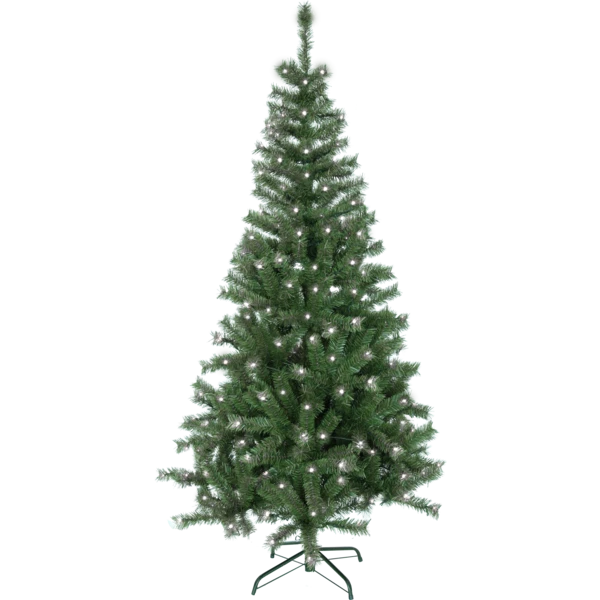 Christmas Tree Artificial 4/5/6/7ft Deluxe With USB LED Remote Lights and Stand