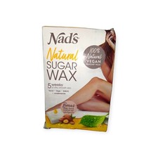 Nad's Natural SUGAR WAX Kit vegan Full Body DAMAGED BOX