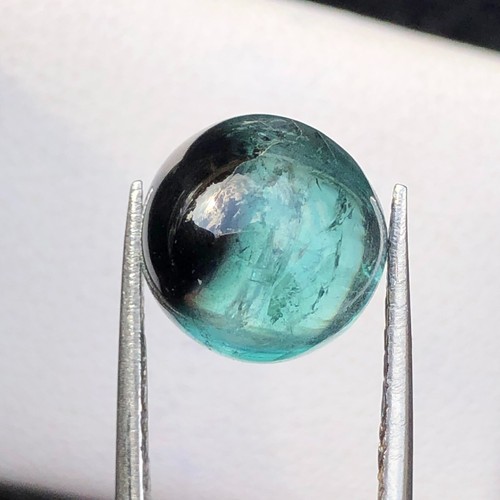 5.75 CT Natural bicolor Cabochon Tourmaline Loose Gemstone From Afghanistan - Picture 4 of 12