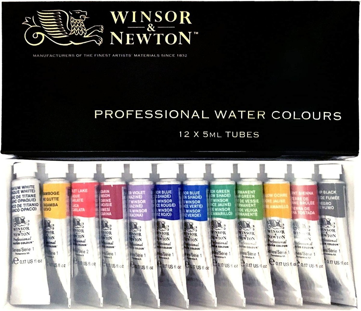 Winsor & Newton Professional Watercolor 12 colors set 5ml | eBay