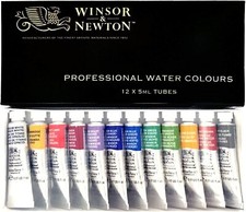 Winsor  Newton Professional Watercolor 12 colors set 5ml