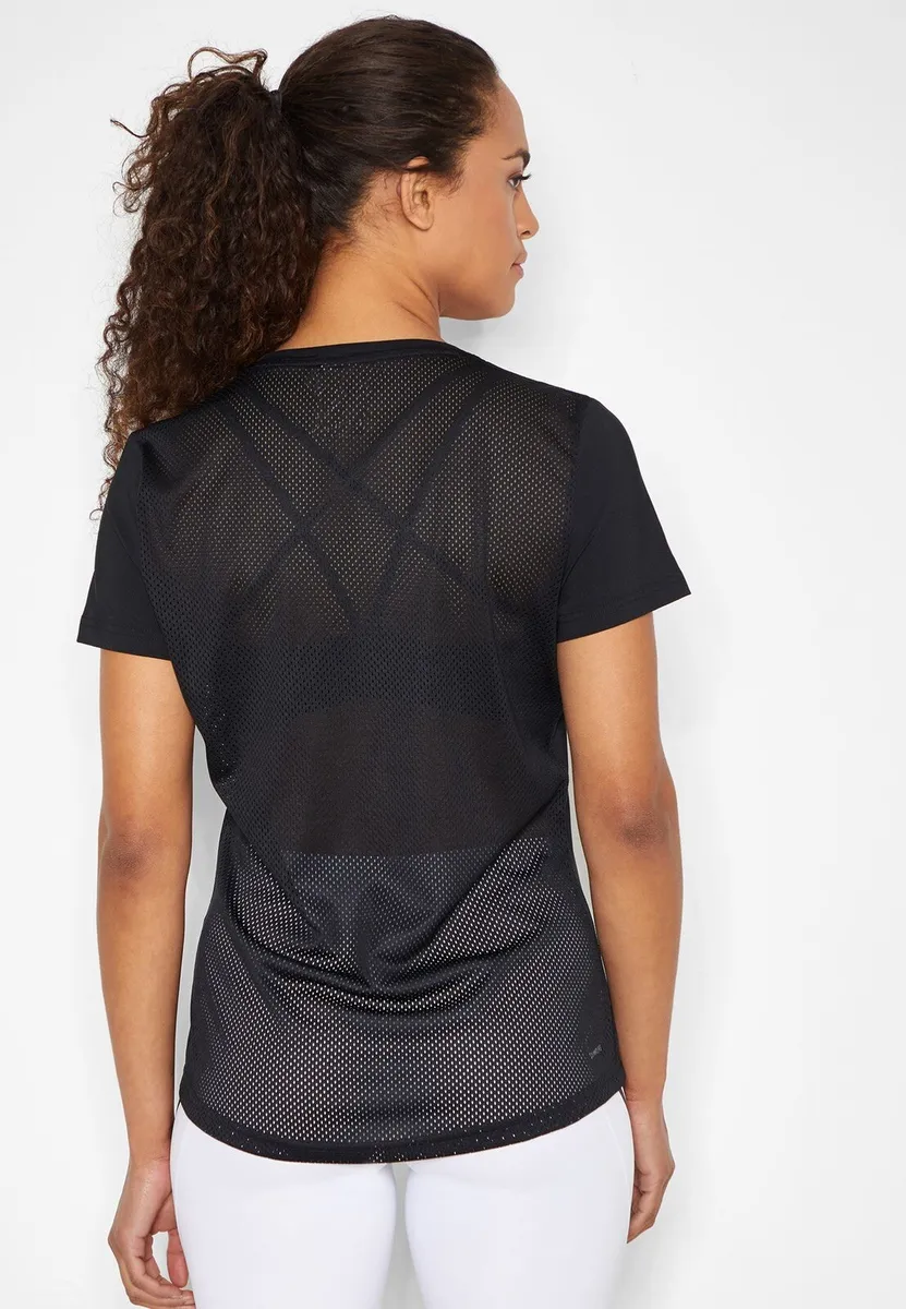 New Adidas Design 2 Logo Climalite Women's Training Casual Tee T-Shirt |