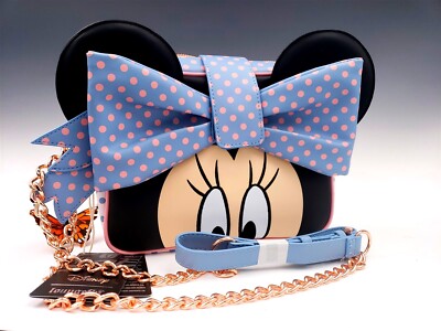 【Launge Fly】Minnie Mouse Pastel Polka Dot Crossbody Bag NEW Loungefly Minnie Pastel Polka Dot CrossBody Bag Purse