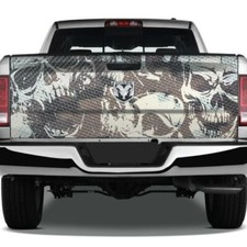 Grunge Skulls Camouflage Tailgate Pickup Decal Truck Wrap Camo Vinyl Graphic USA