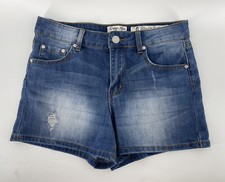 Indigo Rein Stretch Jean Shorts Juniors 9 Blue Denim Low Rise 29  Waist FastShip