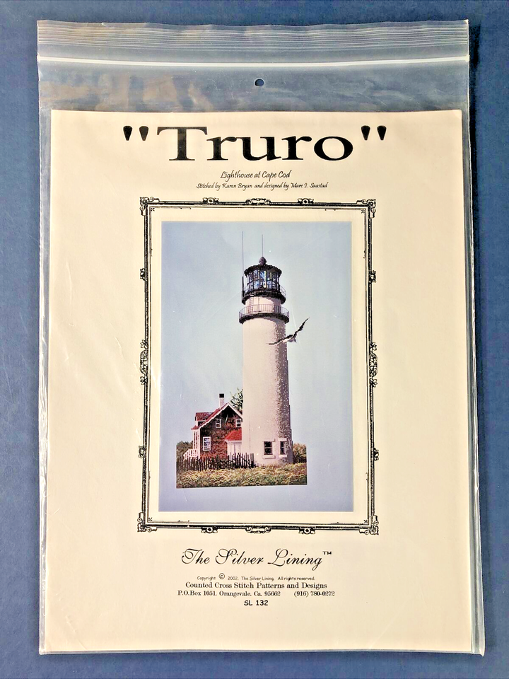 TRURO Lighthouse Cape Cod Cross Stitch Pattern The Silver Lining