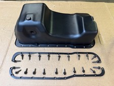 87-93 Ford Mustang Factory Double Sump Oil Pan w/ Brackets & Hardware OEM 5.0L