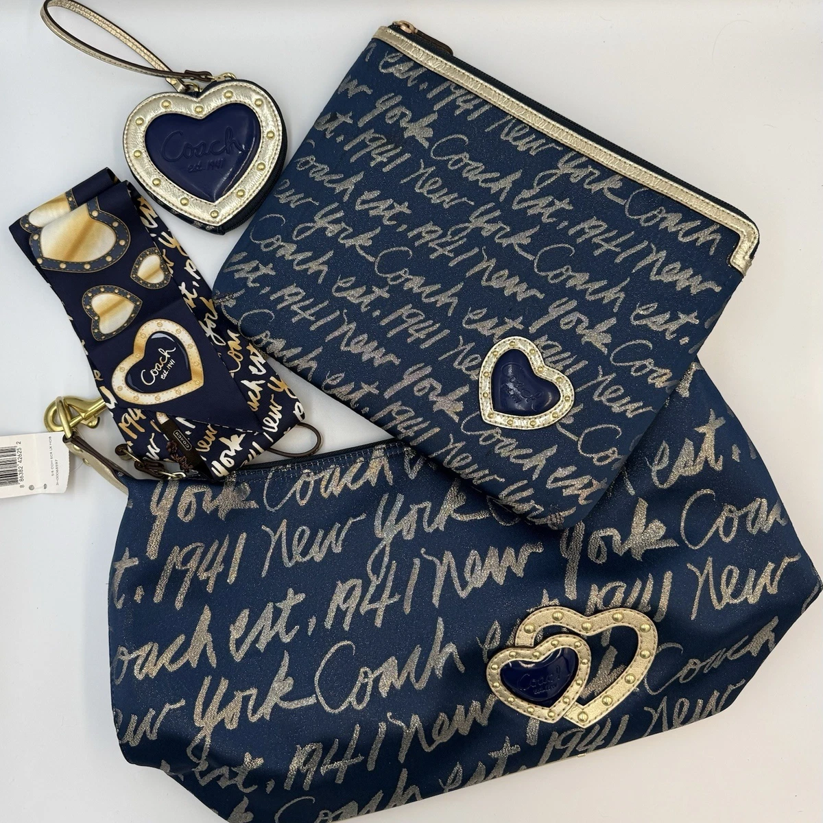 Coach Poppy Shoulder Bag Blue Bags & Handbags for Women for sale