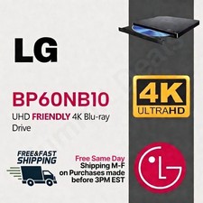 LG BP60NB10 External UHD Friendly 4K Blu-ray Burner LibreDrive MakeMKV DVDFab