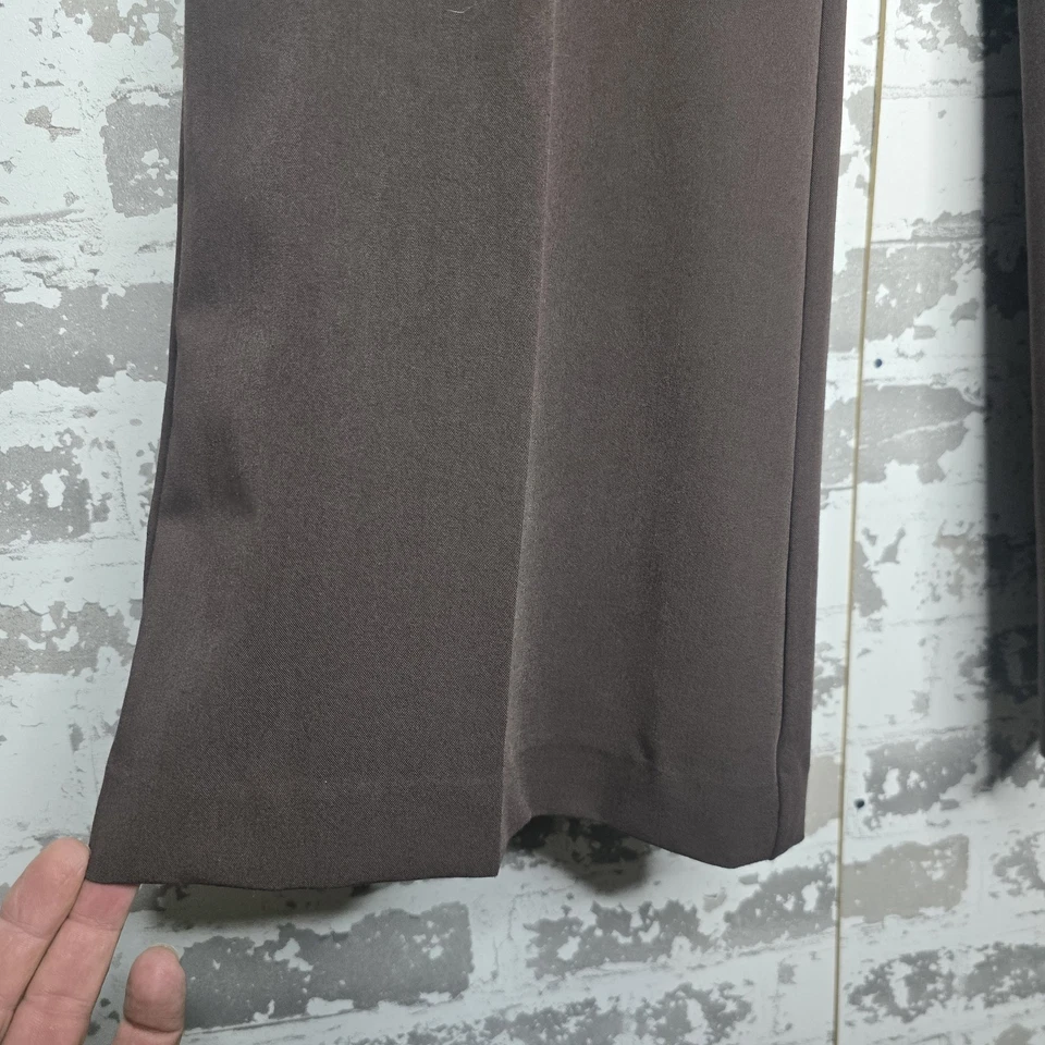 Pantalones Cache para mujer 6 largos marrón pierna acampanada bohemio Y2K de colección cremallera adornada Foto 4 de 4