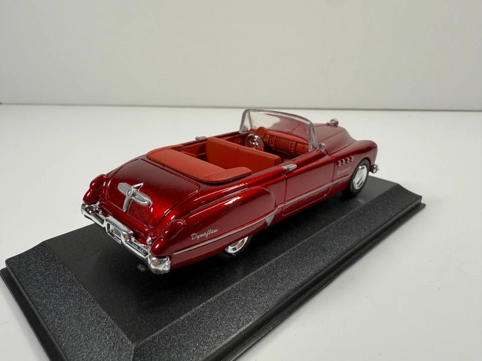 1/43 Nuevo Ray Buick Roadmaster 1949 Convertible Diecast Metal Rojo Profundo Metálico Foto 4 de 4