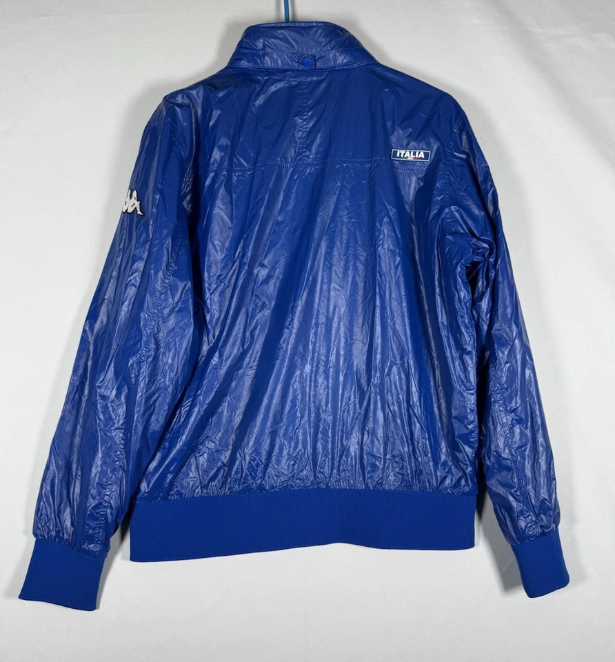 VTG Kappa Italia Bomber Track Jacket Mens Large Full Zip Soccer Football Italy - Image 2 of 4