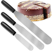 3-Teiliges Set Streichmesser - Streichpalette Aus Rostfreiem Edelstahl Mit Kunst